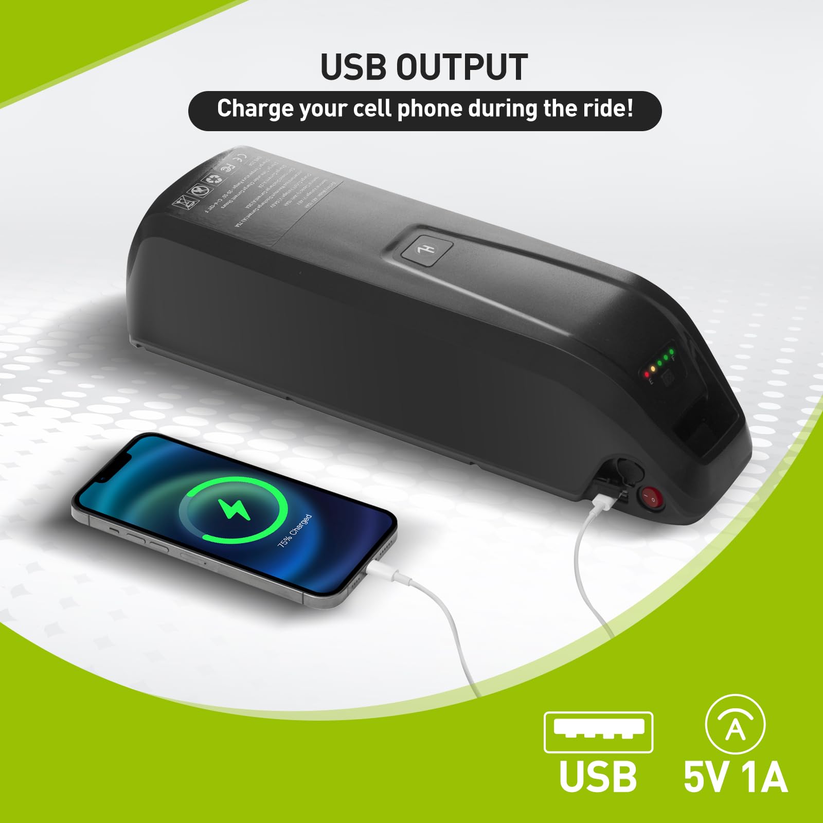 Amazon.com: Helpdrea 48V 10Ah Ebike Battery 4-Pin Electric